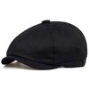 Dark Beret Cabbie Hat Oversized Painter Hat Beret Baker Boy Hat for Street Strolling Fashion Hat Props