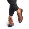 Men's Genuine Leather Thick Sole Lace-up Casual Stylish Shoes