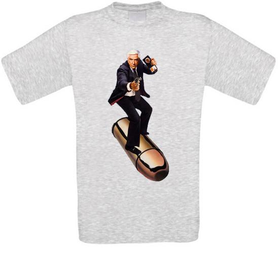 Nude Cannon Naked Gun Leslie Nielsen Cult Movie T-Shirt All Sizes S