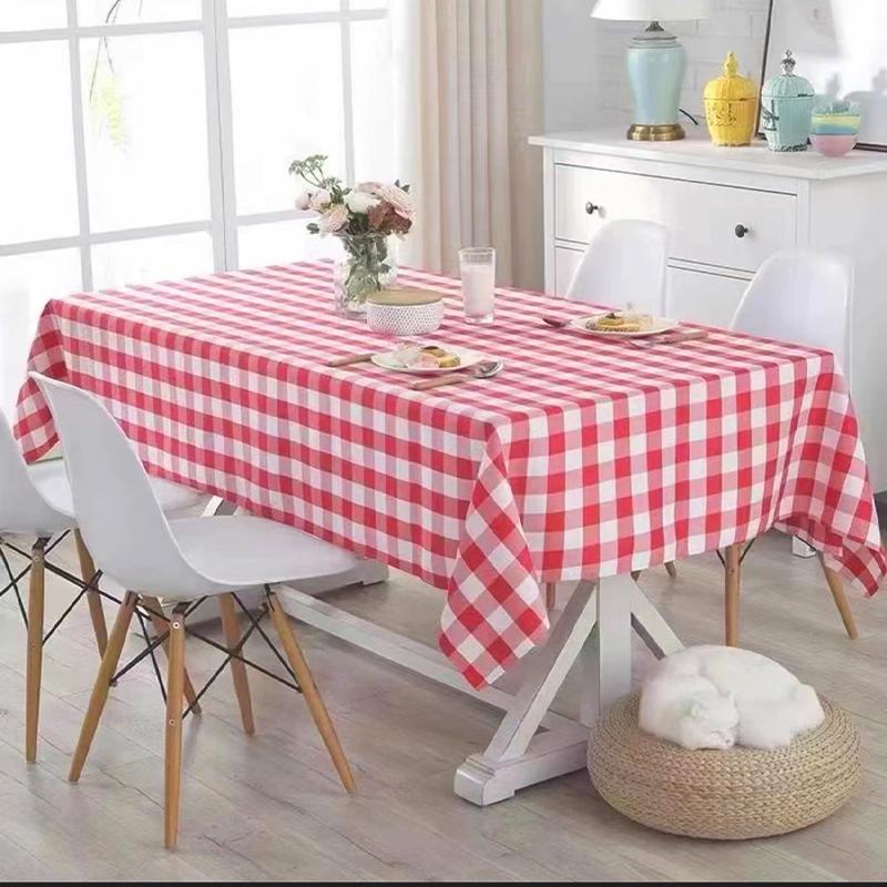 Checkered Square Tablecloth Kitchen, Wedding Party, Holiday Dining Table Decoration Tablecloth