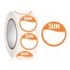 New Paper Week Stickers 500 Pcs Self-Adhesive Date Stickers Food Containers Round Food Packaging Dots Label Kitchen
