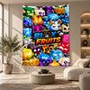 Arazzo Decorativo, Arte da Parete Stampata Blox Fruits, Appeso a Parete Leggero per Sfondo Camera da Letto
