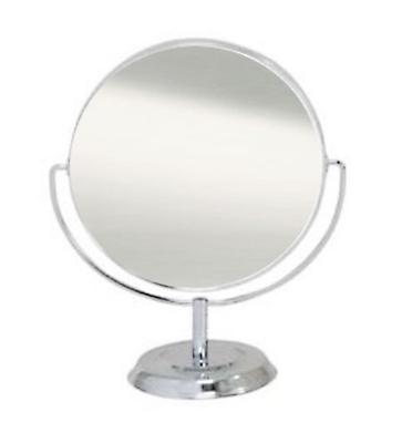 Merry Mirror Tabletop Mirror Round Magnifying Glass 2x Silver 198 X 173 X Mirror Double-Sided Approx. No.5860 Body 87mm, Surface 145mm