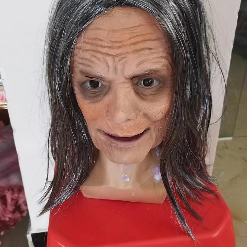 Halloween Latex Granny Mask For Cosplay And Costume Parties