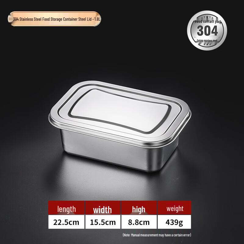 304 Stainless Steel Food Storage Container