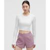 Swiftly Tech Cropped Long Sleeve Shirt 2.0 White White