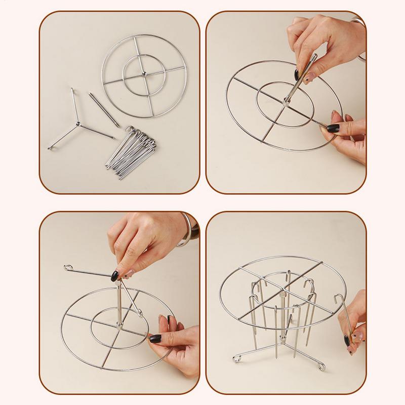

Вертикальная стойка-гриль из нержавеющей стали, держатель для шампуров, аксессуар для аэрофритюрницы с 24 шампурами, стойка-гриль для аэрофритюрниц, кухонные принадлежности CN