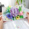 3D Floral Hydrangea Greeting Card for Teacher's Day or Birthday