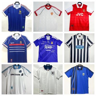 Football Retro Jersey France Spain Argentina National Team Barcelona Bayern Paris Arsenal Culture Fans