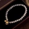 Brățară retro cu perle de apă dulce Brățară cu perle Crini de vale bijuterii de lux discret bijuterii de nișă accesorii naturale cu perle mici