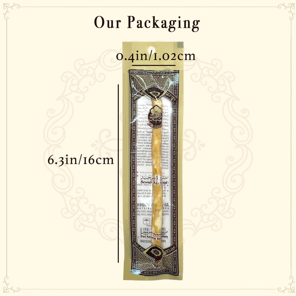 Confezione da 3 Spazzolini da Denti Miswak Biologici Bastoncino Tradizionale Spazzolino in Ramo di Legno Spazzolino Naturale Fatto a Mano Delicato sulle Gengive Regalo