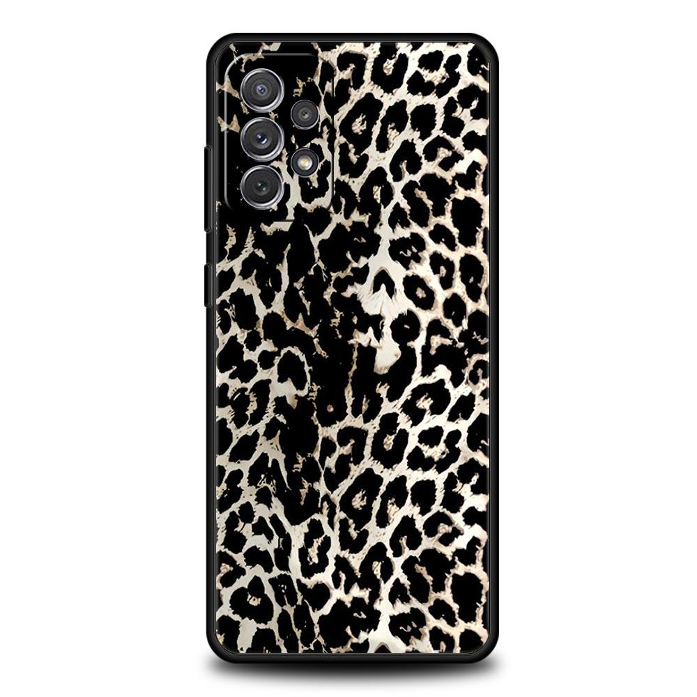 Leopard Print Pattern Phone Case For Samsung Galaxy A17 A07 A55 A35 A25 A15 A05 A33 5G A31 A23 A21s A13 A41 A73 A53 A51 A71Cover