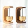 Wooden Magnetic Windbell Home Hanging Door Ornament Crafts Beige Brown Door Bell Wall Bohemian Decor Outdoor Ornaments Decor