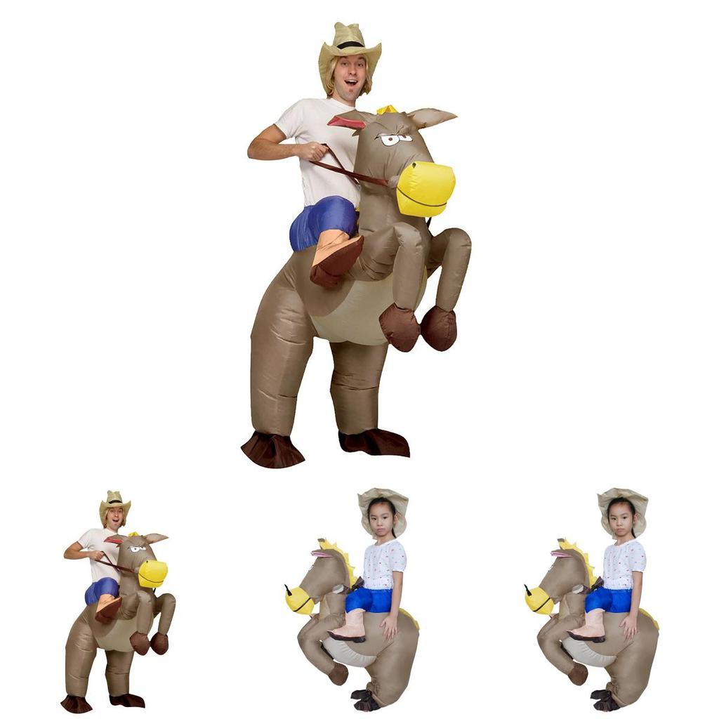 Ideal Gift Inflatable Horse And Jockey Costume For Friends Family And Colleagues