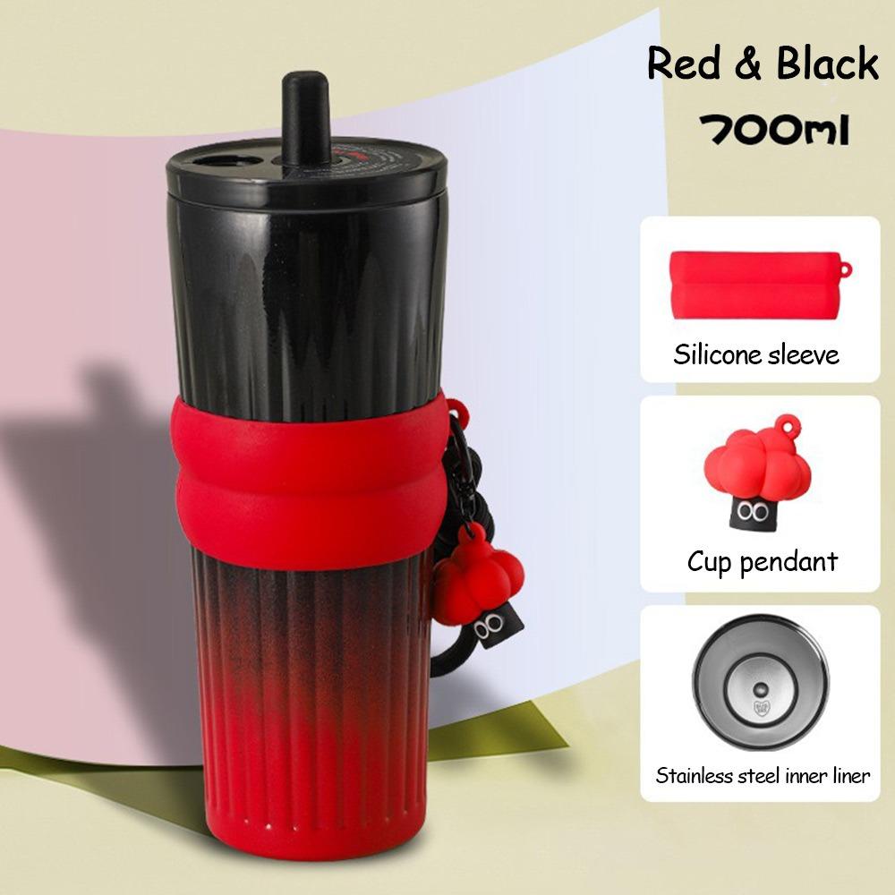 Durable 700ML Thermal Cup Bow 316 Stainless Steel Leak-proof Insulated Water Bottle Gift Vacuum Cup Boys and Girls