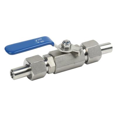 304 Stainless Steel Valve Connector Pipeline Connector Stainless Ball Valve 0-120 C Easy Installation Food Processing Lines