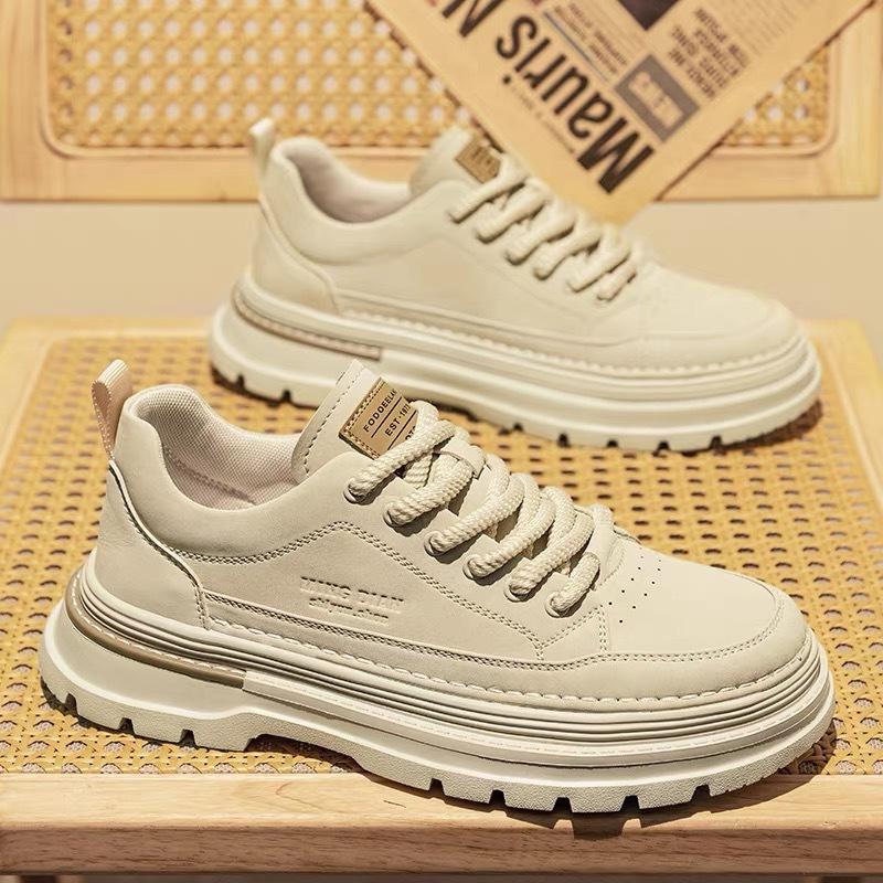 Autumn men's shoes new Martin boots men's short boots trendy versatile platform leather shoes tooling shoes sports casual board shoes