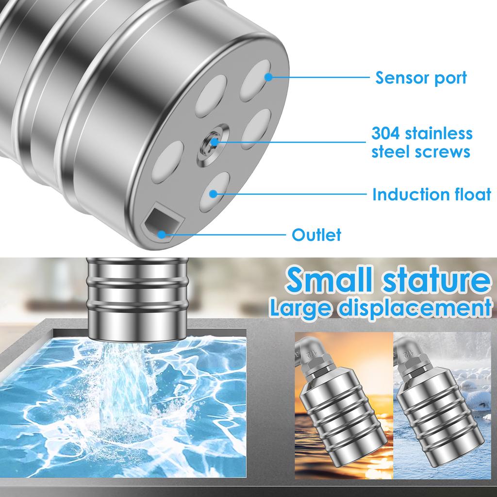 Stainless Steel Floating Ball Valve Automatic Water Level Control Valve 304 Stainless Steel Water Tank Water Level Controller