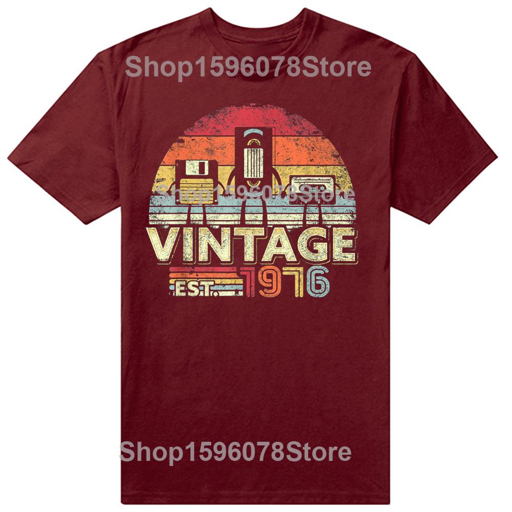 Classic 1976 Limited Edition 49 Year Old 49th Birthday T-Shirt Men Summer The Best Birthday Gifts Graphic Unisex T Shirt