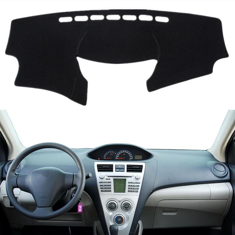 Dashboard Cover Protect Mat Pad For Toyota Vios Yaris Belta Soluna XP90 2008 2009-2013 Car Dash Sunshield Carpet Rug Accessories
