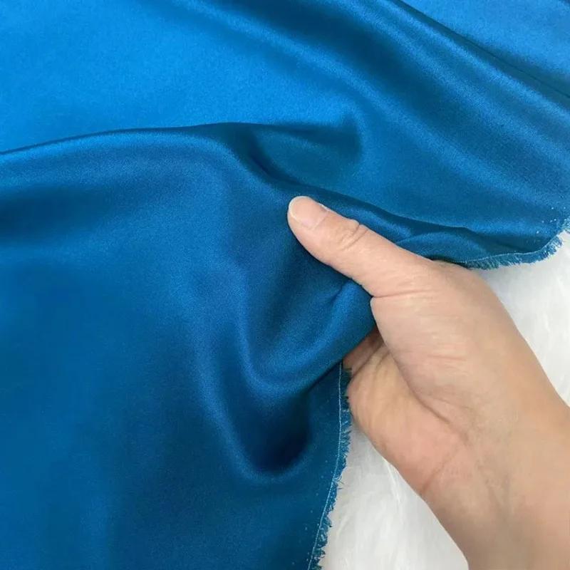 Einfarbig 100% Maulbeerseide 30 Momme Schwerer Seidenkrepp de Chine Stoff Seiden Schwerer Krepp Stoff für Bekleidung Kleider Hosen