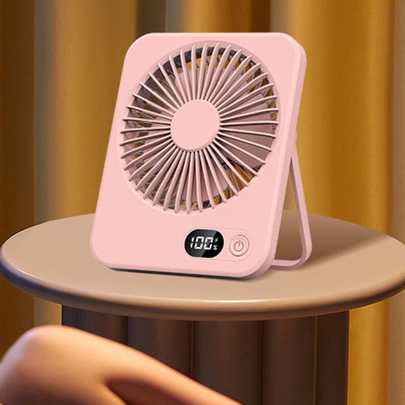 Digital Display Foldable Desk Fan