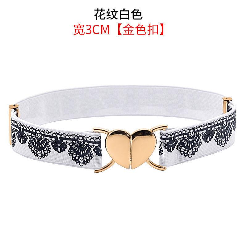 Contemporary Womens Elastic Waist Band With Smooth Buckle Fashionable Design For Occasion Every