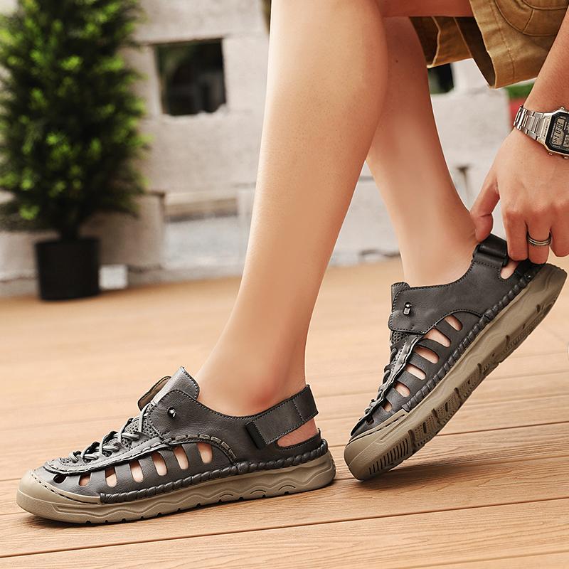 Fashion 38-48 New Summer men's shoes Luxury designer designs styles Outdoor leisure beach Breathable daily versatile Sandals Plus Size