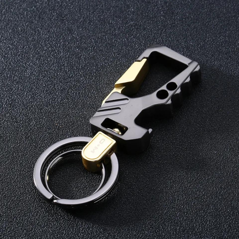 Multifunctional Men's key Chain Metal Waist Belt Clip Anti-lost Buckle Key ring Accessories Car keychain Bottle Opener Pendant