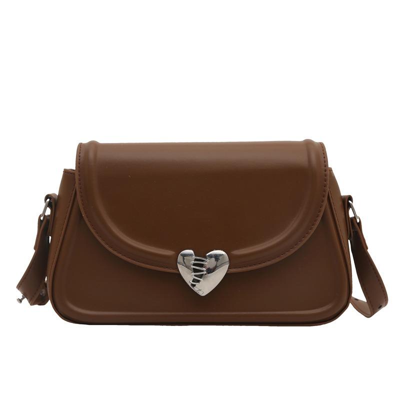 

Casual, fresh and beautiful new fashion love lock single shoulder underarm small square bag woman темно-коричневого