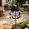 Hexengarten Windrad mit Fledermäusen Design Dekoratives Windrad für Garten Terrasse Hinterhof Rasen Halloween Party Dekoration