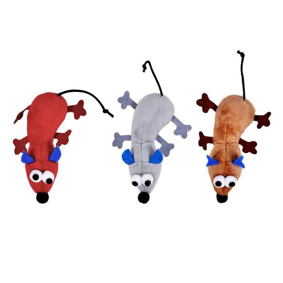Plush Catnip Mice Toy Realistic Mouse Shaped Cat Bite Toy Interactive Stuffed Small Rat Toy for Kitten Indoor Cats