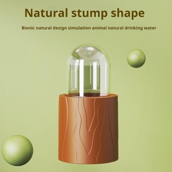 250ml Otomatik Kuş Suluk Kütük Şekli Papağan Su Dispenseri Muhabbet Kuşu Kafesi Asılı İçme Cihazı Küçük Evcil Hayvanlar için Muhabbet Kuşu Cennet Papağanı Kanarya