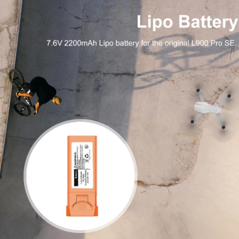 Drones Lithium Battery for L900 Aircraft Replacement 7.4V 2200mAh Rechargeable Battery Drones Quadcopter Spare Part