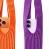 Stretchy Mobile Phone Bag Knitted Crossbody Phone Pouch Stretchable Universal Tote Handbag Smartphone Carrier for