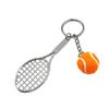 Modern Metallic Tennis Bag Keychain Lightweight Purse Decoration Friendly Key Holder Practical Wear Resistance
