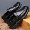 Autumn New Men's Shoes, Leather Versatile Trend Breathable One-pedal Slip Casual Leather Shoes Men's Doudou Shoes