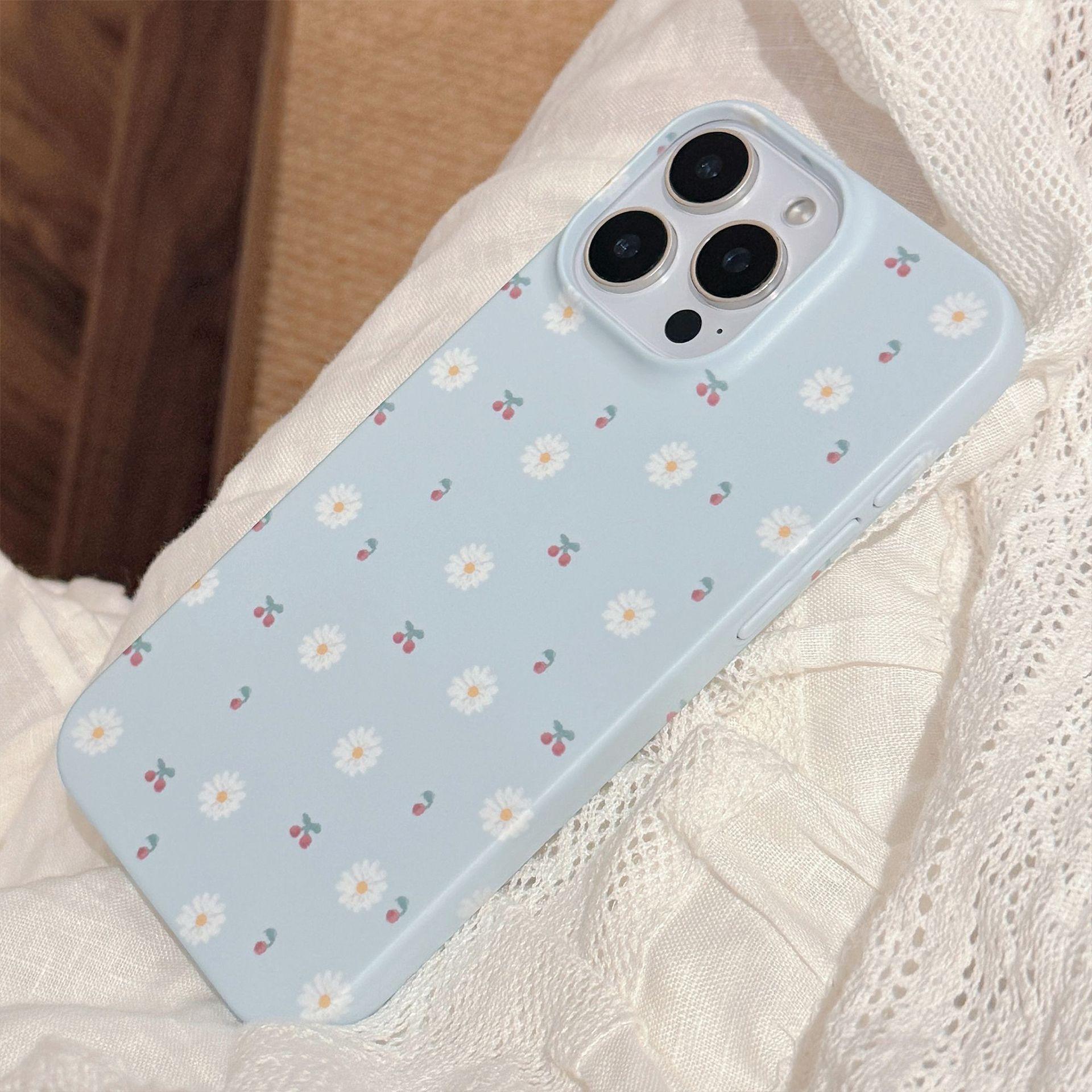 

Матовый чехол Philin для мобильного телефона Iphone16 Apple 15pro Max Корейский Ins Цветок вишни 14 Подходит для 13 Жесткий 12pro