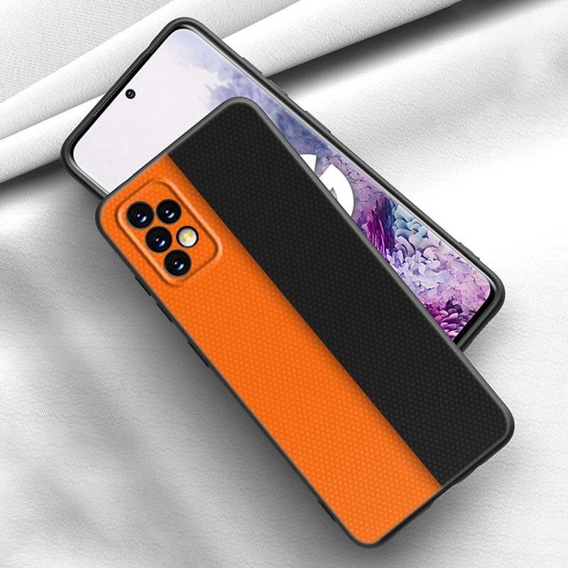 Telefonkasten mit Kohlefasermuster für Samsung Galaxy A21 A30 A50 A52 S A13 A22 A32 A33 A53 A73 5G A11 A12 A31 A51 A70 A71 A72