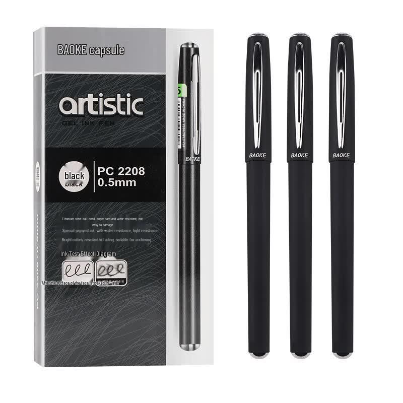 BAOKE PC2208 0.5mm Black Gel Pen