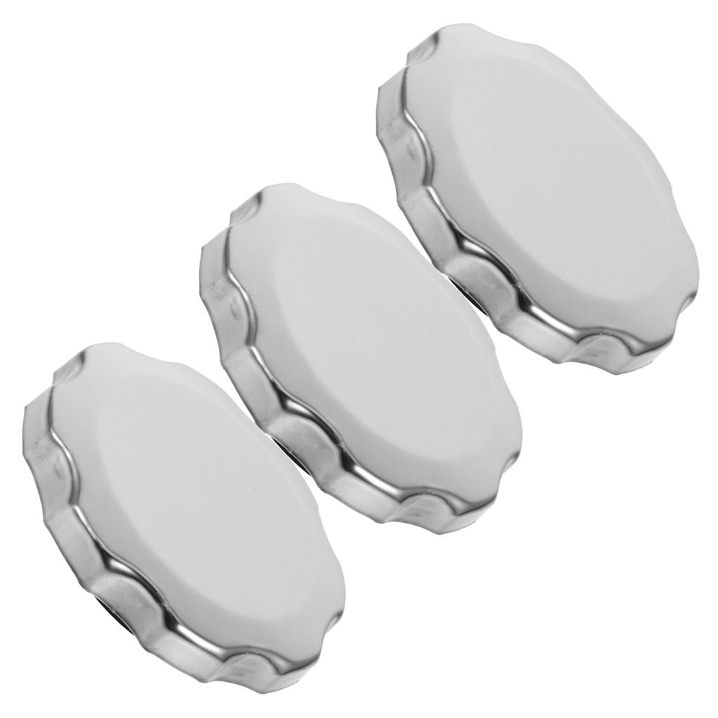 3Pcs Universal Fuel Tank Caps Leakproof Metal Gas Cap Replacement for Mini Bikes Dirt Bikes Generators Tiller