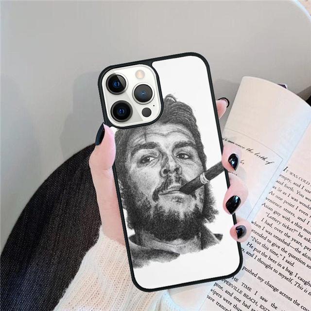 Che guevara Rauchend Zigarre Muschel für iPhone 17 Air 15 16 14 13 12 Pro Max 11 Pro Max Plus Handyhülle Abdeckung