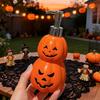 Spooky Bathroom Decor Halloween Pumpkin Soap Dispenser, Refillable Lotion Liquid Hand Bottle, Festive Countertop Storage Durable Vinyl Press
