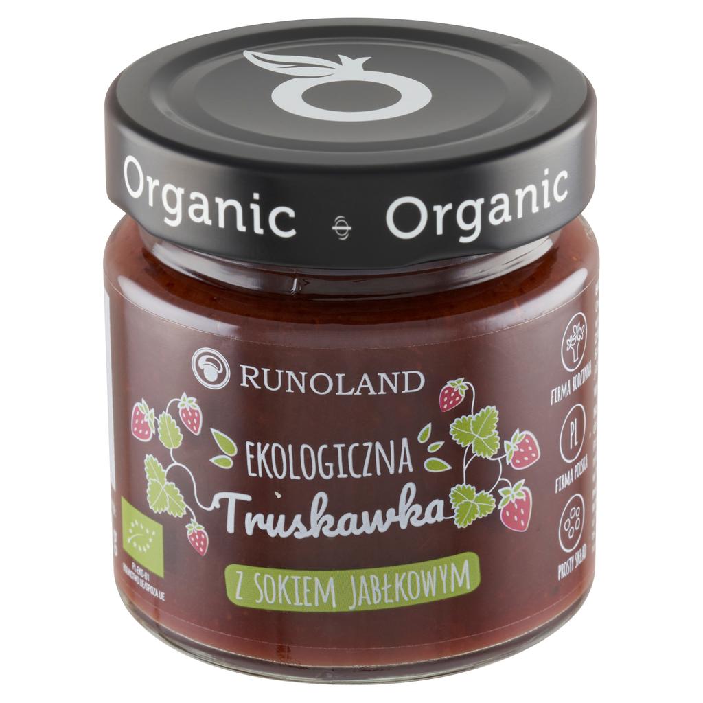 RUNOLAND STRAWBERRY JAM WITH APPLE JUICE ORGANIC SUGAR-FREE ORGANIC 200g