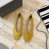 Women's Square Toe Vintage Flats Soft Loafers Comfortable Leather Ballet Shoes for Female Dress Shoes Mujer 2026 New