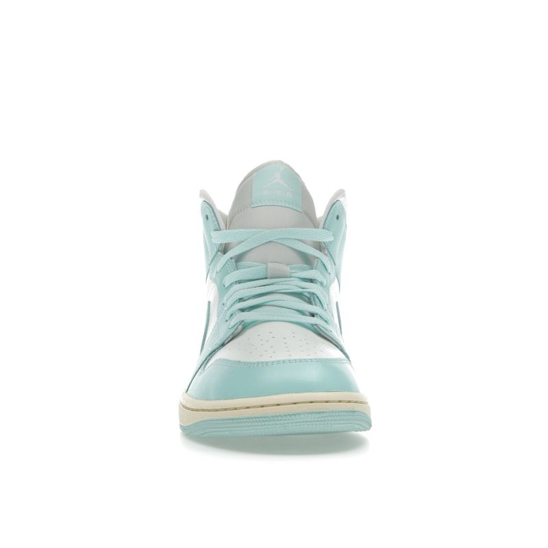 Air Jordan 1 Mid Light Dew Women Sneakers Blue Sail Muslin BQ6472-132