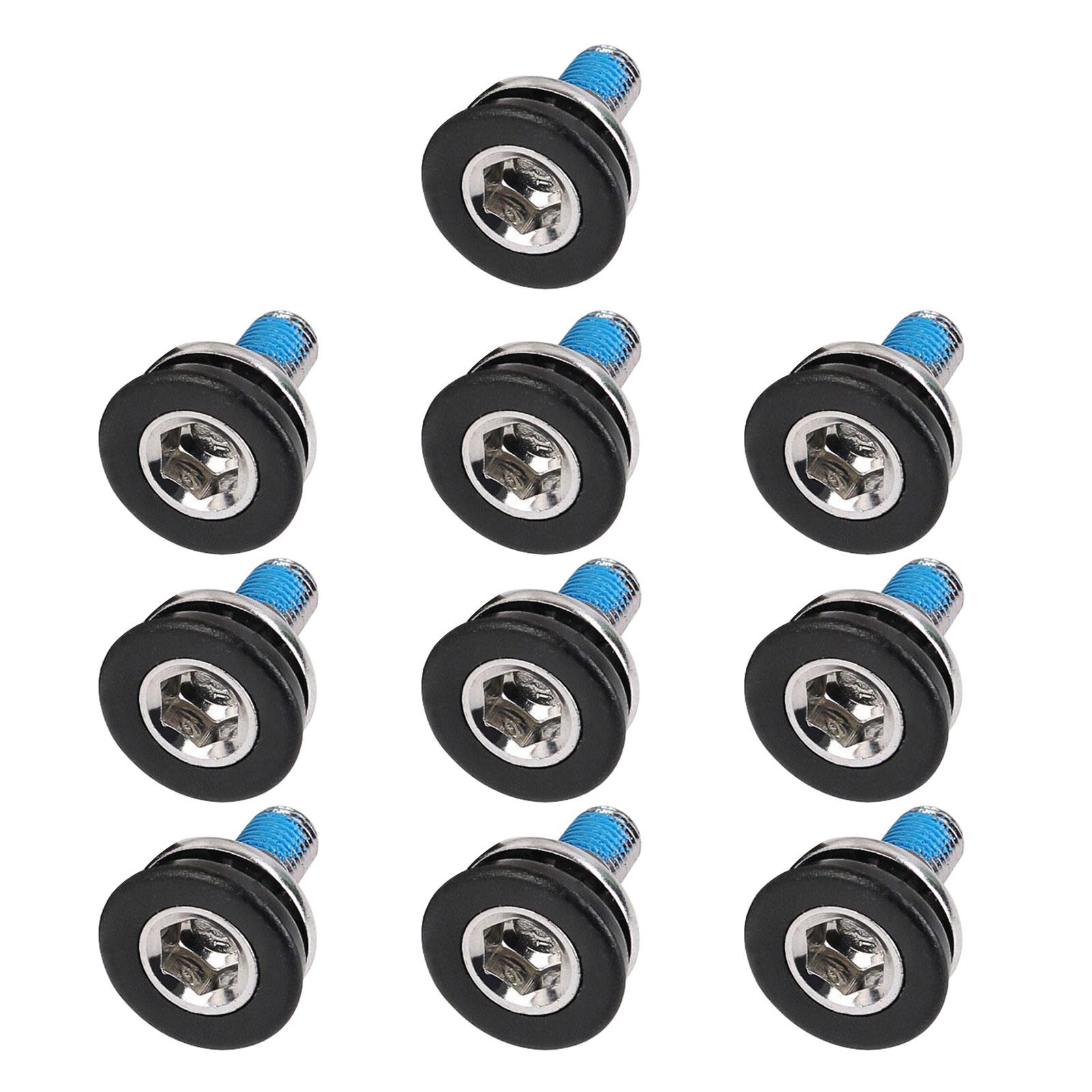 

10Pcs Bike M8 Crank Screw 8mm Hex Fixing Screws Bike Bottom Bracket Axle Bolts M8 Thread Inner Hexagon Threaded Screws