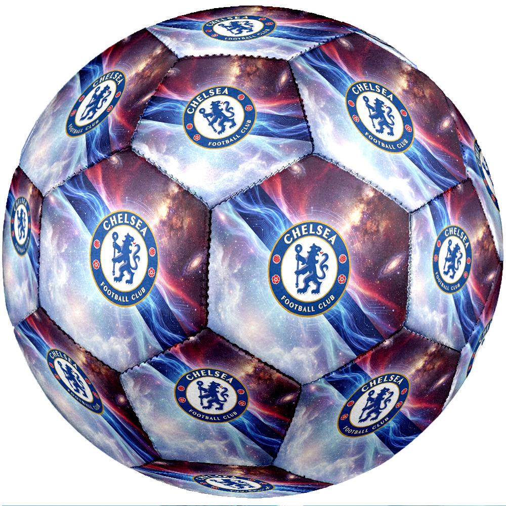 Chelsea FC Theme Soccer Ball Size 5 Soccer Ball Soft Touch Professional Training Football for Outdoor Sports