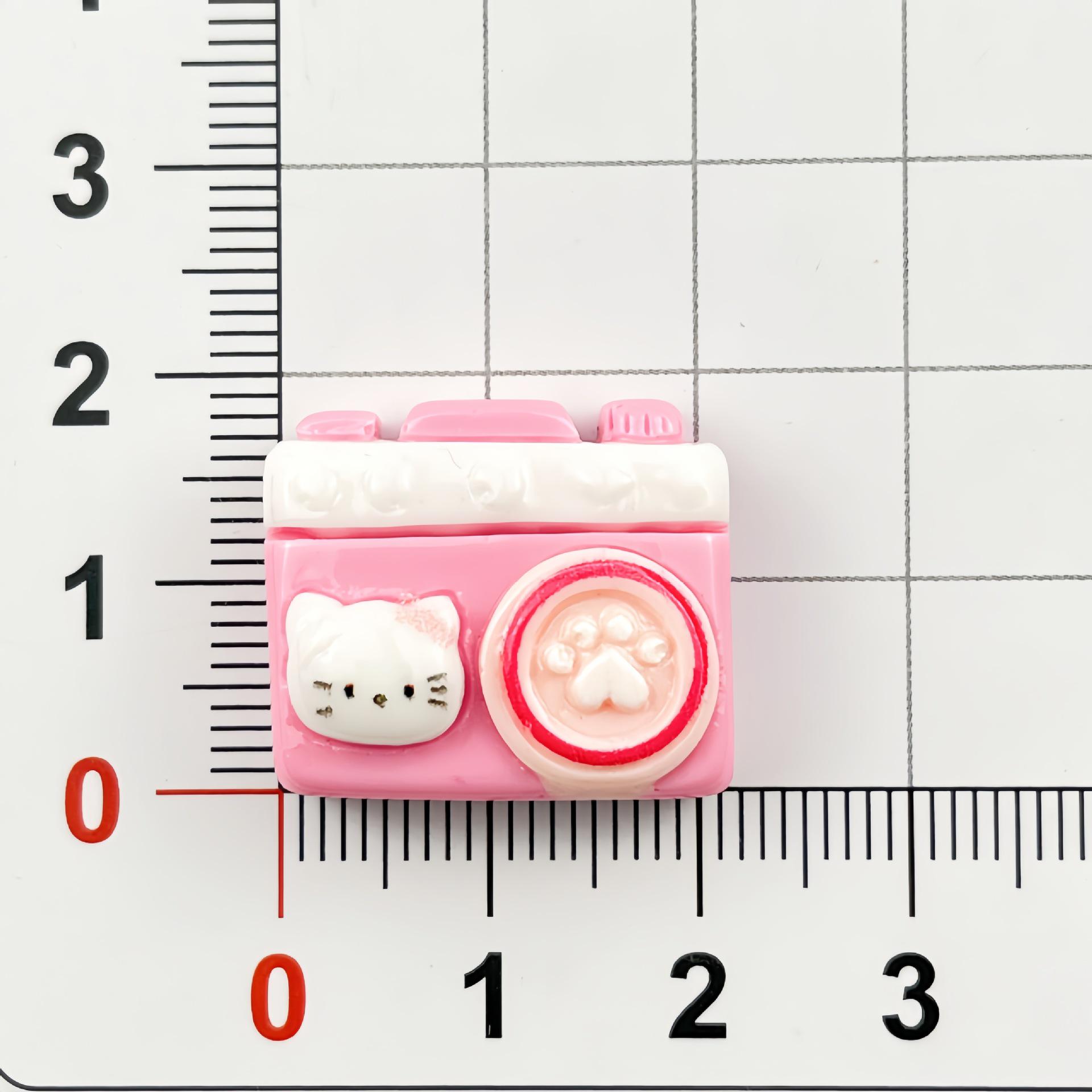 Cute KT Cat Camera Series: DIY Resin Hair Clips, Keychains & Phone Case Accessories