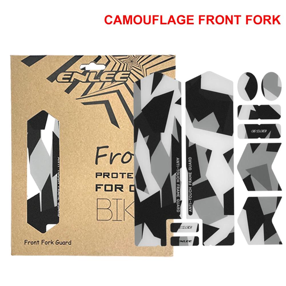 Road Bicycle Paster Guard Cover 3D Bicycle Front Fork Protective Stickers Mountain Road Bike Frame Sticker Scratch-Resistant